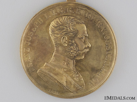 Type VIII, Gold Medal (with oval suspension) Obverse