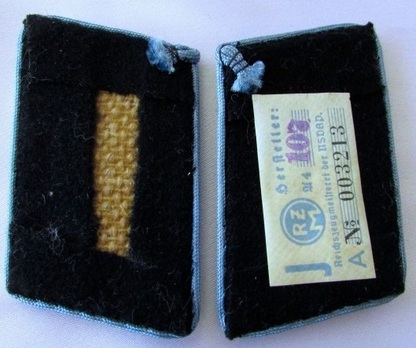 NSDAP Stützpunktleiter Type III Ort Level Collar Tabs Reverse