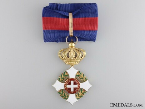 Military Order of Savoy, Type II, Grand Officer (in gold) Obverse