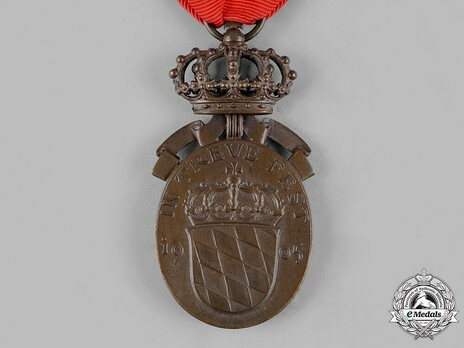 Prince Regent Luitpold Medal, Bronze Medal (with crown) Reverse