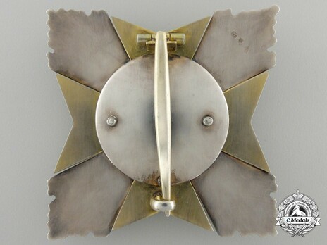 Order of Agricultural Merit, Type I, Grand Officer's Breast Star Reverse