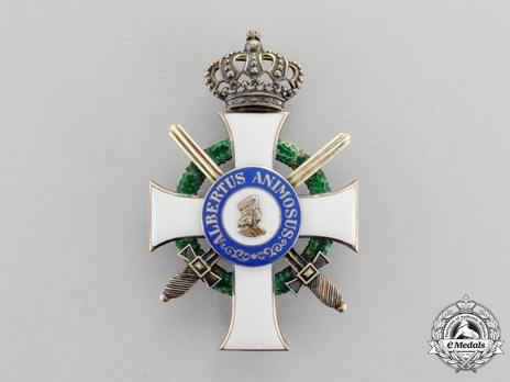 Albert Order, Type II, Military Division, Officer (in silver gilt) Obverse