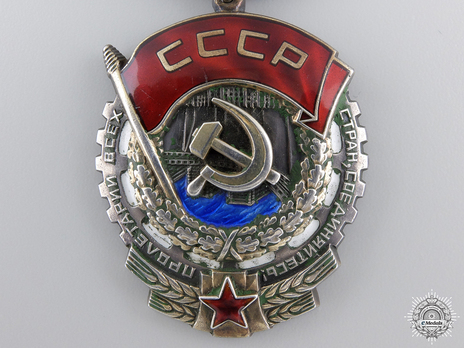 Order of the Red Banner Circular Medal (Variation I)  Obverse 
