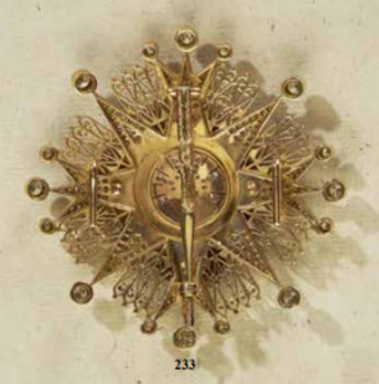 Charity Order, Grand Cross Breast Star with Brilliants, Andreas Thies, Rev 