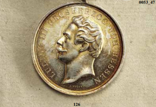 Order of Ludwig, Silver Medal (1850-1889, for 50 years of service) Obverse