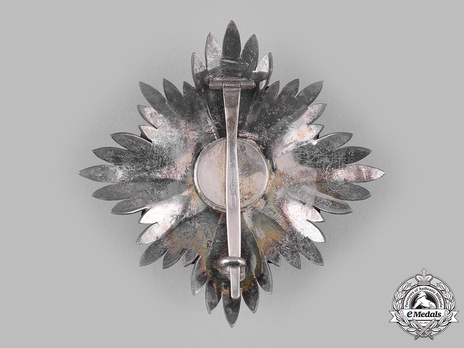 Order of Leopold, Type III, Military Division, I Class Breast Star (lower class) Reverse