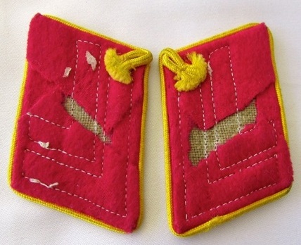 NSDAP Stellenleiter Type III Reich Level Collar Tabs Reverse