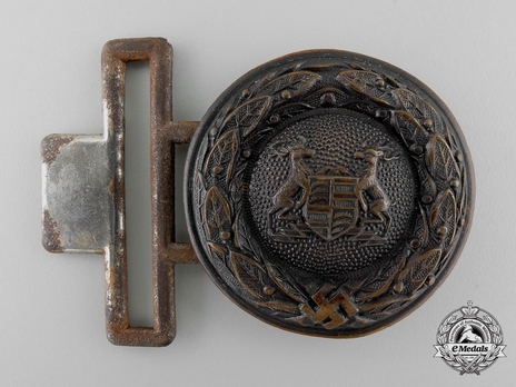 Firefighters Regional Officer Belt Buckle (Württemberg version) Obverse