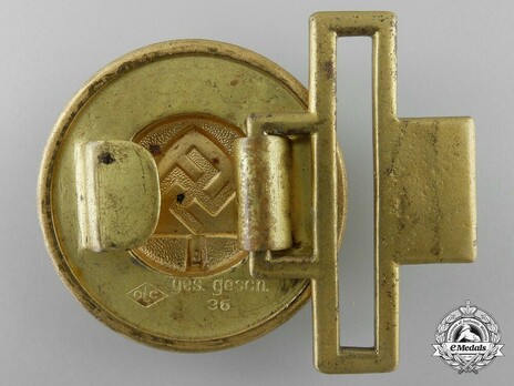 RAD General's Belt Buckle (brass version) Reverse