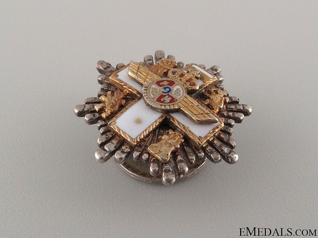 Miniature 2nd Class Cross Breast Star (white distinction) Obverse