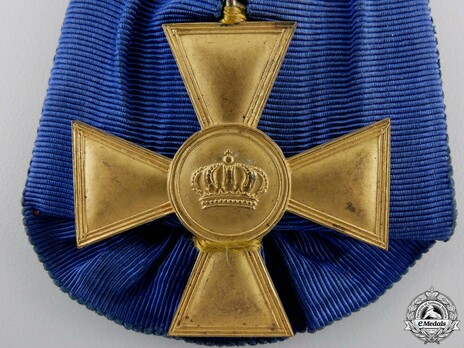 Officers' Long Service Decoration, Cross for 25 Years, Type II (in bronze gilt) Obverse
