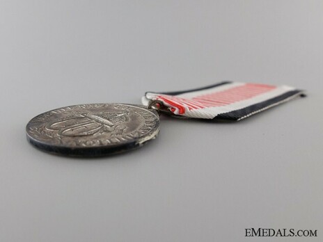 South Africa Campaign Medal, for Non-Combatants (in silvered steel) Obverse