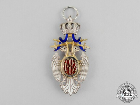 Order of the White Eagle, Type II, Military Division, V Class Reverse