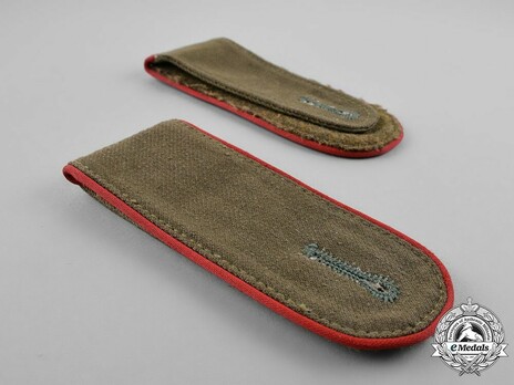 German Army Tropical Artillery & Ordnance Enlisted Men Shoulder Boards