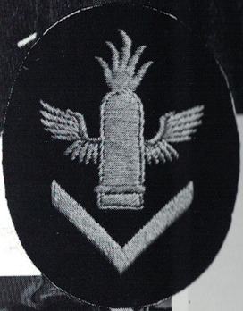 Kriegsmarine Light Anti-Aircraft Gun Chief Insignia Type II Obverse
