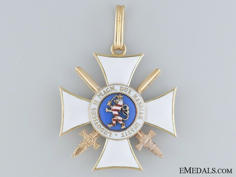 Order of Philip the Magnanimous, Type II, Commander with Swords (in gold) Reverse