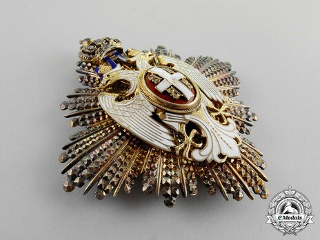 Order of the White Eagle, Type II, Civil Division, I Class Breast Star Obverse