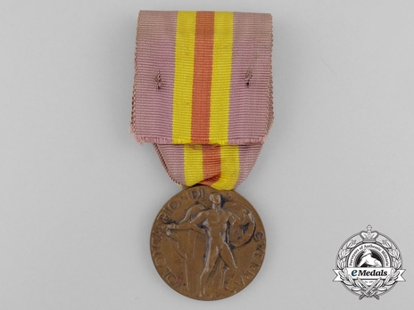 Bronze Medal (for the Spain Campaign, 1940) Reverse