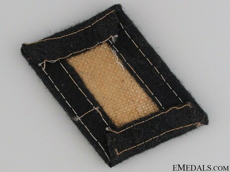 Waffen-SS 'Totenkopf' Division NCO/EM Collar Tab (Horizontal pattern) Reverse