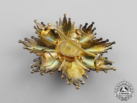 Grand Cross Breast Star (Silver gilt) Reverse