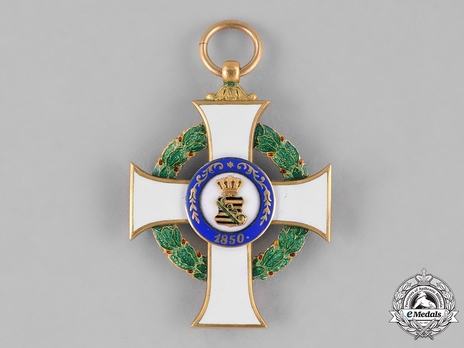 Albert Order, Type II, Civil Division, I Class Knight (in gold) Reverse