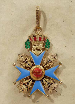 Dukely Order of Henry the Lion, Commander Cross with Swords (through middle) Reverse
