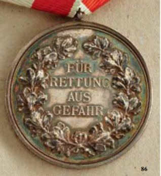 Life Saving Medal, Type II Reverse