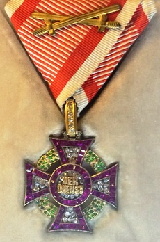 Type II, Military Division, III Class Cross (with swords & brilliants)