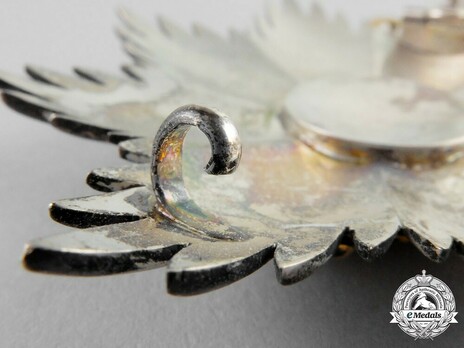 Royal Order of George I, Civil Division, Grand Cross Breast Star Reverse Detail
