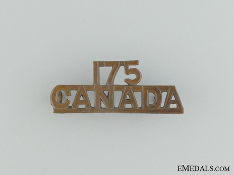 175th Infantry Battalion Other Ranks Shoulder Title Obverse