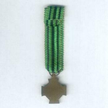 Miniature Bronze Cross Reverse