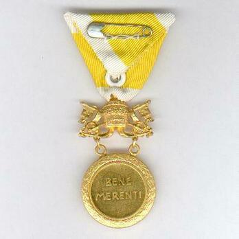 Bene Merenti Medal, Type X, Gold Medal Reverse