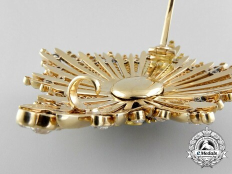 Order of the White Eagle, Type I, Civil Division, I Class Breast Star, with Diamonds Reverse