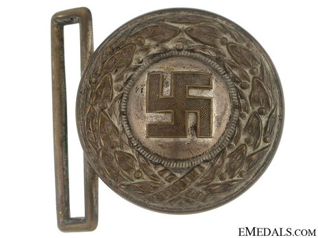 HJ Officer Lower Leader Belt Buckle Type I Obverse & Reverse