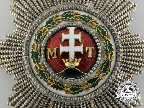 Order of St. Stephen, Type III, Grand Cross Breast Star (with faceted rays) Detail