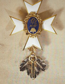 Schwarzburg Duchy Honour Cross, Civil Division, II Class Honour Cross (with oak leaves, in gold) Reverse