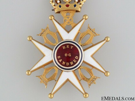 Order of St. Olav, II Class Commander, Civil Division Reverse