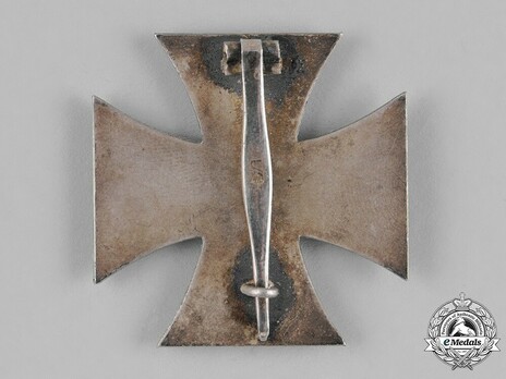 Iron Cross I Class, by P. Meybauer (late pin, marked) Reverse