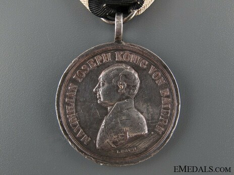 Silver Military Merit Medal, Type III (stamped) Obverse