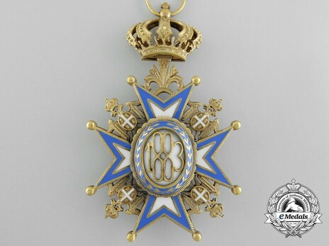 Order of Saint Sava, Type III, I Class Reverse