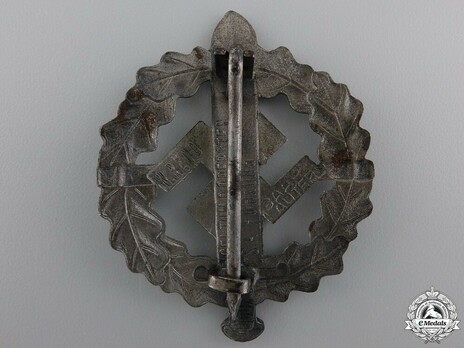 SA Sports Badge, Type III, in Silver Reverse