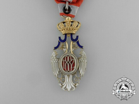 Order of the White Eagle, Type II, Civil Division, IV Class Reverse