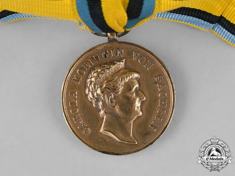 Crown Princess Carola Medal, Type III, in Bronze Obverse