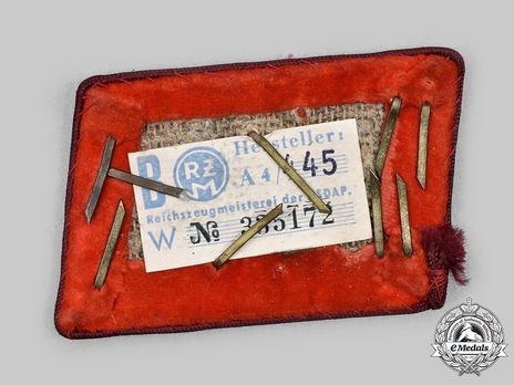 NSDAP Haupt-Bereichsleiter Type IV Gau Level Collar Tabs Reverse