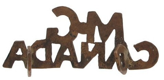 Machine Gun Corps General Service Other Ranks Shoulder Title (Thick Letters) Reverse