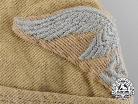 Afrikakorps Luftwaffe NCO/EM Ranks Field Cap Eagle Detail