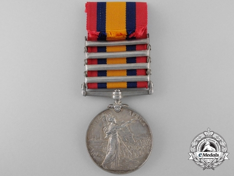 Silver Medal (with date removed, with 4 clasps) Reverse