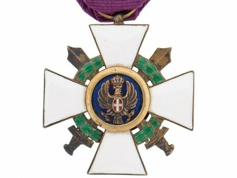 Order of the Roman Eagle, Knight's Cross (with wreath and swords) Obverse