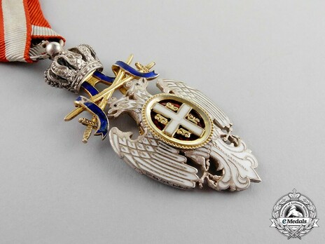 Order of the White Eagle, Type II, Military Division, V Class Obverse