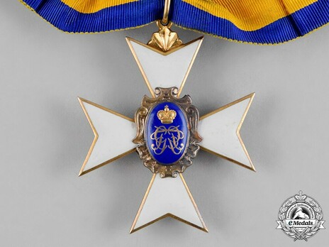 Schwarzburg Duchy Honour Cross, Civil Division, I Class Honour Cross (in gold) Reverse